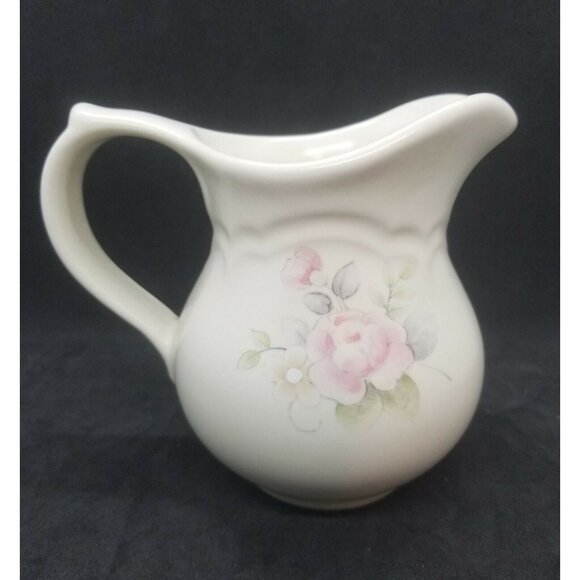 Pfaltzgraff TEA ROSE Creamer Pitcher and Lidded Sugar Bowl USA Retired - Picture 4 of 12